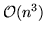 $\mathcal{O}(n^3)$