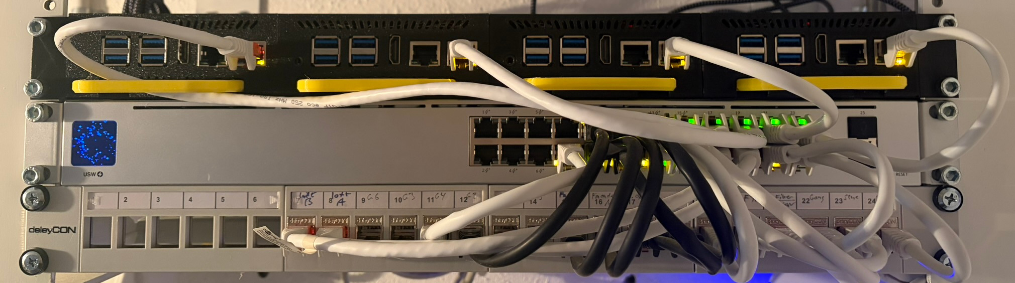 Cluster in rack